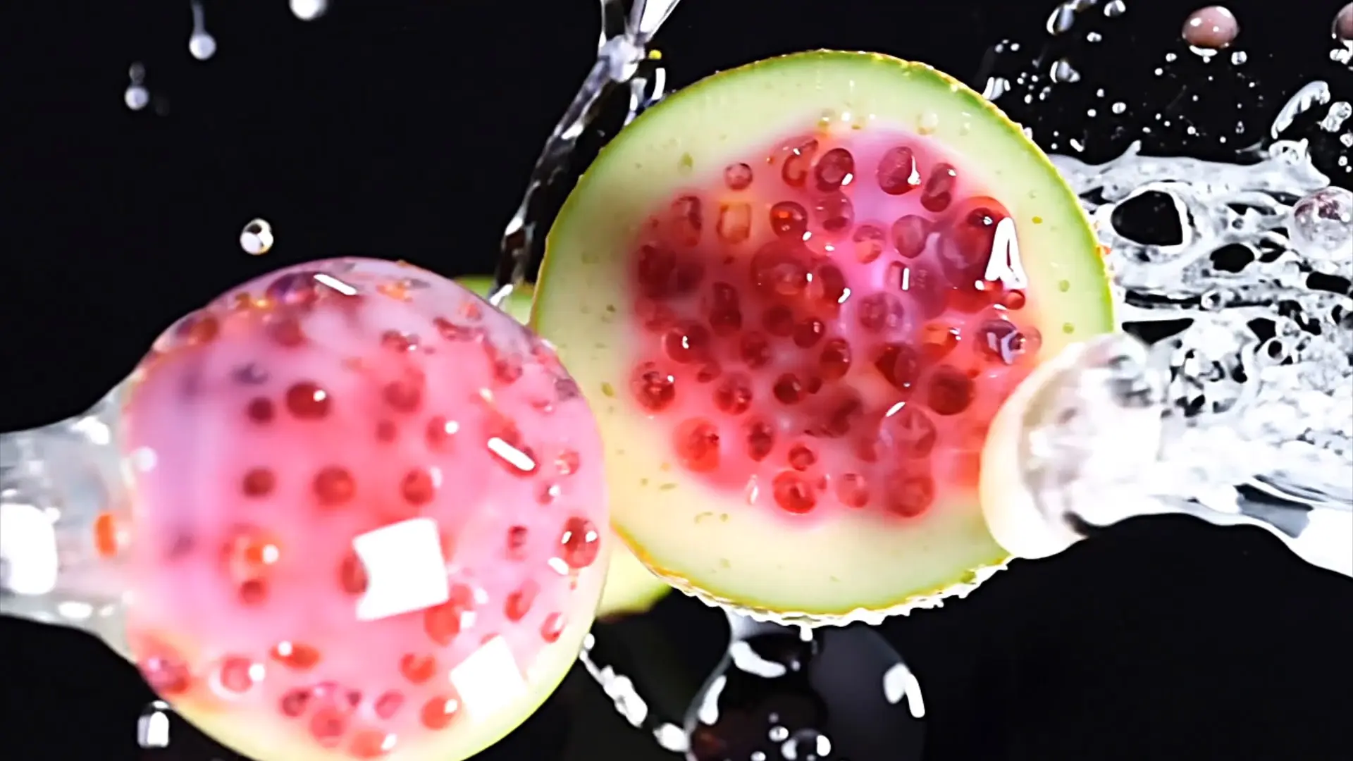 Vibrant Guava Splash Transition for Creative Projects